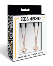 Load image into Gallery viewer, Brat Pearl Nipple Clamps for Sensual Play Experience
