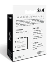 Load image into Gallery viewer, Brat Pearl Nipple Clamps for Sensual Play Experience
