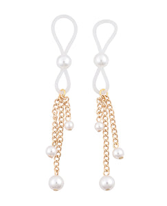 Elegant Pearl Nipple Adornments for Daring Intimate Moments