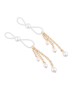 Elegant Pearl Nipple Adornments for Daring Intimate Moments