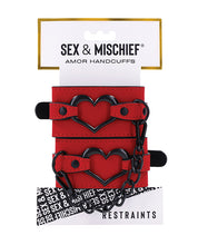 Load image into Gallery viewer, Amor Red Heart Handcuffs for Sensual Play Experience
