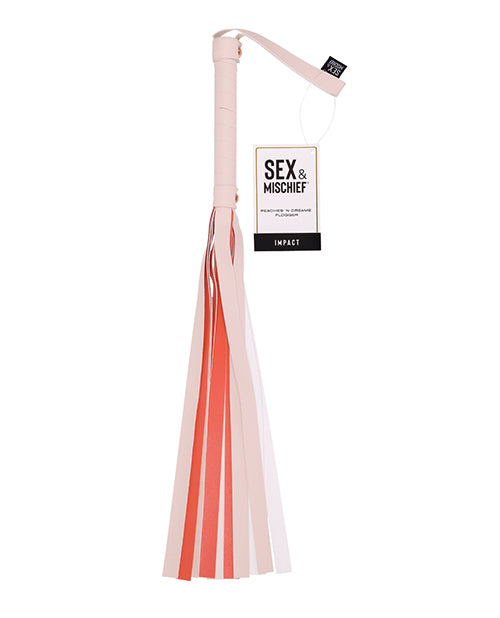 Peachy Playtime Stripe Flogger for Fun Intimate Adventures