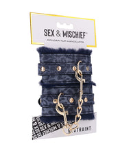 Load image into Gallery viewer, Seductive Blue Faux Fur Restraints for Intimate Play
