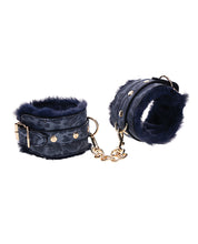 Load image into Gallery viewer, Seductive Blue Faux Fur Restraints for Intimate Play
