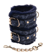 Load image into Gallery viewer, Seductive Blue Faux Fur Restraints for Intimate Play
