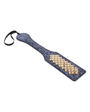 Load image into Gallery viewer, Leopard Print Gold Studded Paddle for Playful Adventures
