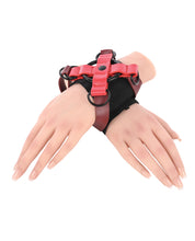 Load image into Gallery viewer, Ex&#39;s &amp; Oh&#39;s Adjustable Restraint Cuffs - Red/Black
