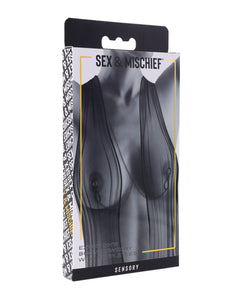 Ex's & Oh's Ajustável Nipple Tie Joia Corporal - Preto