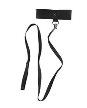 Load image into Gallery viewer, Black Velvet Leash and Collar Set for Playful Adventures
