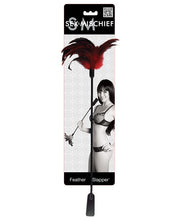 Load image into Gallery viewer, Sensational Feather Whip Red and Black Delight Accessory
