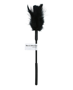 Sensational Feather Whip - Red & Black Delight