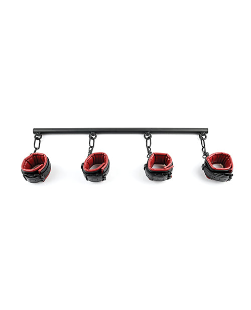 Saffron Power Play Cuff & Spreader Bar Set - Red Black