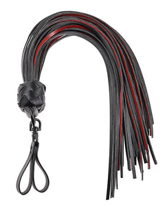 Flogger din Satin Scarlat pentru Plăcere Elegantă