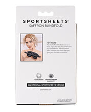 Load image into Gallery viewer, Saffron Sensory Veil Luxury Blindfold for Enhanced Experiences
