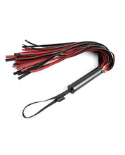 Load image into Gallery viewer, Saffron Sensation Flogger - Crimson/Obsidian Intimate Toy
