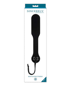 Onyx Black Seduction Paddle för Elegant Lekfull Disciplin