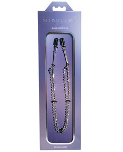 Glimmering Chainmail Nipple Clamps for Elegant Playful Moments