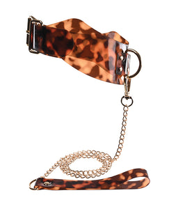 Amber Elegance Collar & Leash Set for Stylish Pets