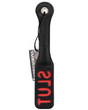 12" Hand-Stitched Leather Impact Paddle - S-L-U-T Imprint