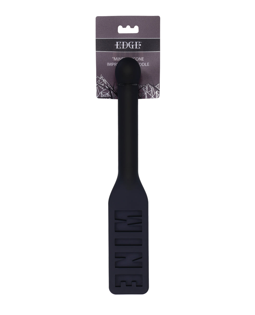 MINE Silicone Impact Paddle - Jet Black for Intense Pleasure