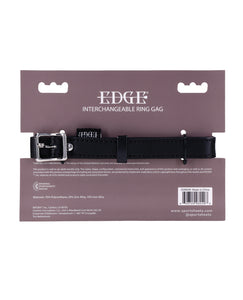 Inel Gag Ajustabil Versatil Edge - Negru pentru Control Complet