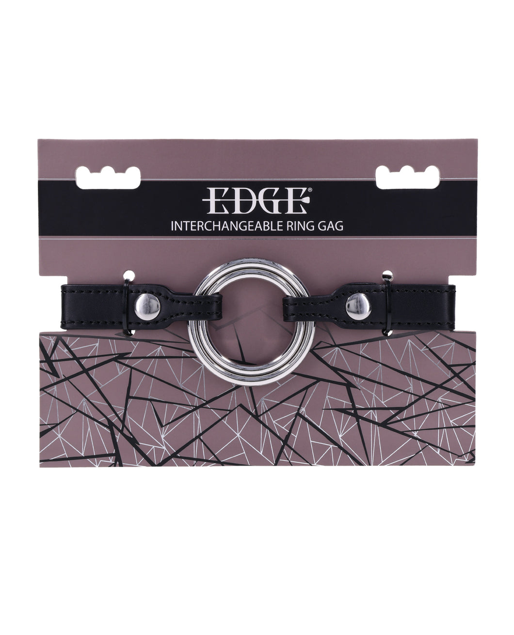 Versatile Edge Adjustable Ring Gag - Black for Complete Control