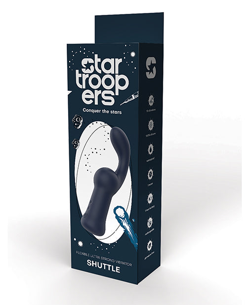 Vibromasseur flexible ultra puissant Star Troopers Shuttle - Noir