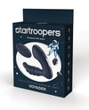 Star Troopers Voyager massageador de próstata forte com contas e controle remoto - preto