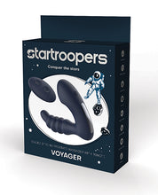 Load image into Gallery viewer, Star Troopers Voyager Beaded Strong Prostate Massager w/Remote - Black
