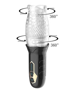 Cyclone Rotating Oral Pleasure Simulator - Svart