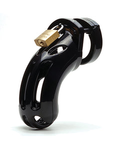 The Ultimate Curve 3.75 Inch Curved Chastity Cage Kit Black