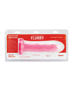 Rose Quartz Tantus Flurry Silicone Dildo