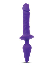 Indlæs billede i gallerifremviser, Dual Delight 11&quot; Double-Ended Dildo &amp; Butt Plug - Lavendel
