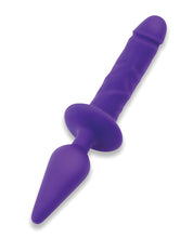 Indlæs billede i gallerifremviser, Dual Delight 11&quot; Double-Ended Dildo &amp; Butt Plug - Lavendel
