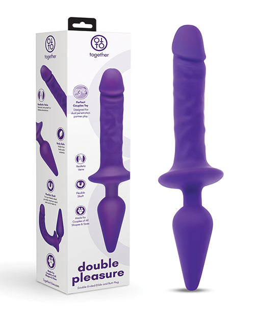 Dildo e Plug Anal Duplo Prazer 11