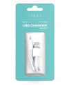 Câble de chargement USB blanc VeDO - Groupe B (0,5 m)