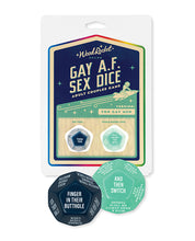 Load image into Gallery viewer, Gay AF Couples Sex Dice Game for Men - Blue
