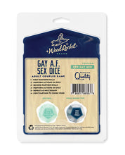 Load image into Gallery viewer, Gay AF Couples Sex Dice Game for Men - Blue
