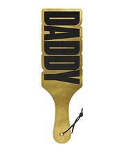 Load image into Gallery viewer, Daddy Paddle - Luxurious Black And Gold Design Paddle
