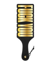 Load image into Gallery viewer, Elegant Mischief Spanking Paddle - Noir and Gold Design
