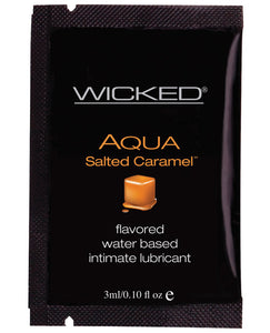 Aqua Salted Caramel Kissable Water-Based Lubricant - Oz