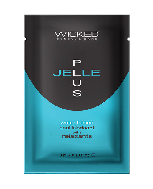 Wicked Sensual Care Jelle Plus Natürlicher Entspannungs-Wasserbasierter Anal-Gleitmittel - 0,1 oz