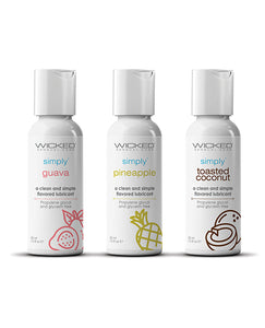 Tropical Delight Travel Lubes Set - Flavored Water-Based Lubricants in Mini Bottles