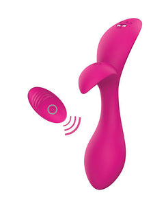 Vibrador recarregável Pink Elephant Buzzy Bae com controle remoto