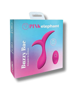 Vibrador recarregável Pink Elephant Buzzy Bae com controle remoto