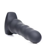 Carregue a imagem no visualizador da Galeria, ThunderPlugs Silicone Vibrating &amp; Squirming Plug w/Remote - Black
