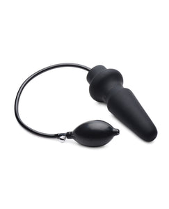 Plugue anal inflável de silicone Master Series Ass-Pand - Preto