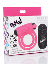 Load image into Gallery viewer, Bang! Vibrating Cock Ring &amp; Bullet W/remote Control
