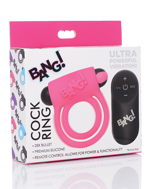 Bang! Vibrating Cock Ring & Bullet W/remote Control