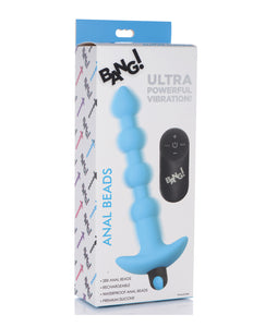 Bang! 28X Vibrating Silicone Anal Beads w/Remote Control